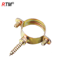 Inch stainless steel single pipe clamps with screw